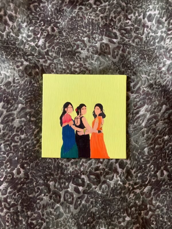 Custom Group Portrait - Friendship Memories on Canvas - Image 3